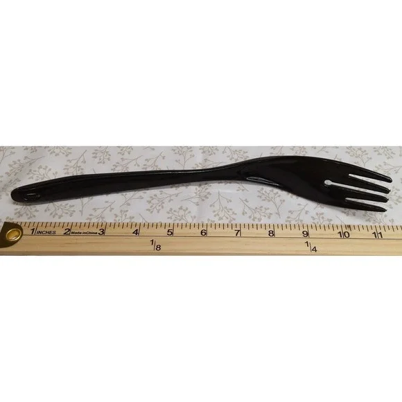 Melamine Black Spatula Turner Flipper Fork Utensil Unbranded 11 inches long - Picture 5 of 7